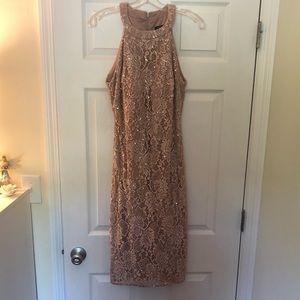 Roz & Ali - Pink Sequin Dress